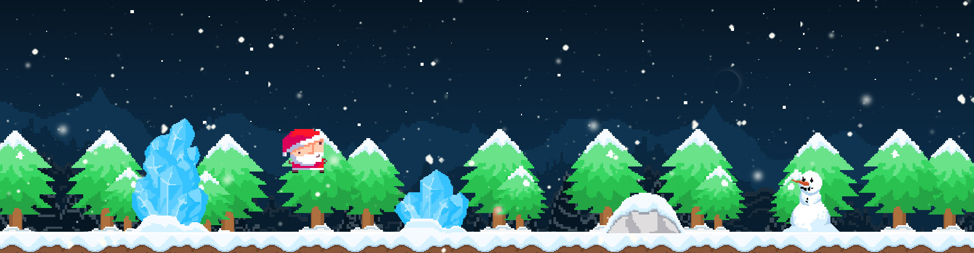 Santa pixel run